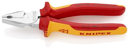 Kliešte KNIPEX 02 06 180 – 180 mm, silové, kombinované, VDE
