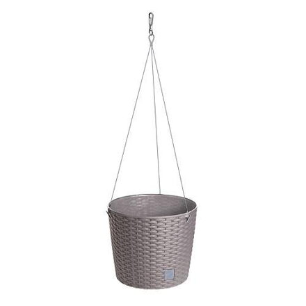 Prosperplast Kvetináč RATO Round WS 260, mocca, závesný, s vešiakom