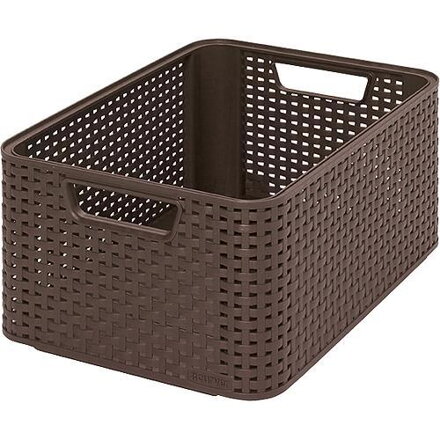 Košík Curver STYLE2 M, tmavohnedý, 38x29x17 cm