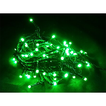 MagicHome Reťaz Orion, 10 m, 100xLED zelené, 8 funkcií, 230V, interiér