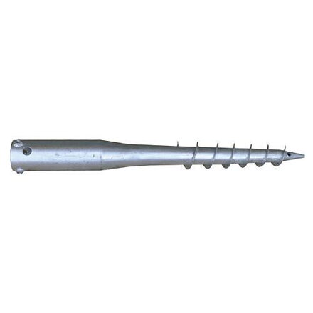 Zemná skrutka GSA02, Zn, A 650x68x1,5 mm, 3xM8