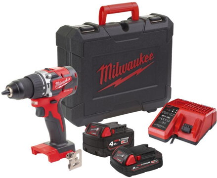 Skrutkovac Milwaukee M18 CBLPD-422C, 1x4.0/2.0Ah, 60Nm, s priklepom