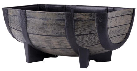 Strend Pro Kvetináč GDA Woodeff 817, natural, 41x29x19 cm, barel