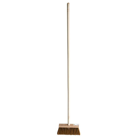 Metla Geco Indust Brown WH, 250 mm, priemyselná, hnedá, s násadou 1200 mm