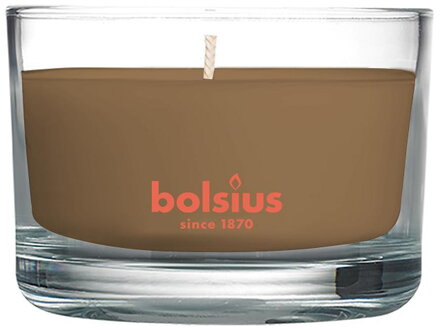 Vonná sviečka Bolsius Jar True Scents 50/80 mm, škorica/jablko