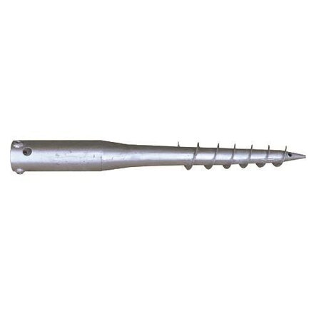 Zemná skrutka GSA02, Zn, A 550x60x1,7 mm, 3xM8