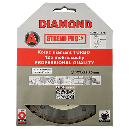 Diamantový kotúč Strend Pro 521C, 150 mm, Diamant, Turbo +