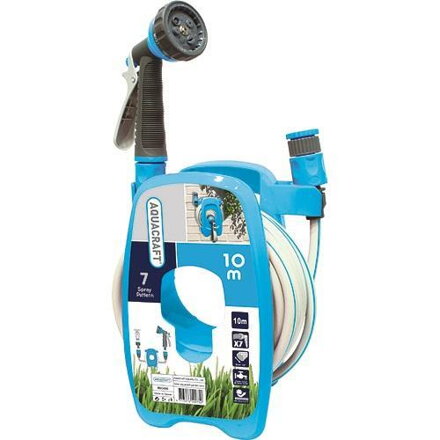 Naviják Aquacraft 990490, hadica 3/8", 10 m, pištoľ X7