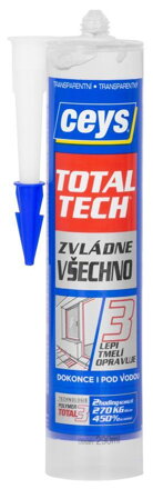 Ceys Lepidlo TOTAL TECH EXPRESS, 2v1 tmel, transparentný, 290 ml