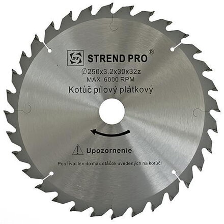 Pílový kotúč SuperSaw NWG 250x3,2x30 32T, na drevo, SK plátky