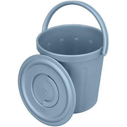 Strend pro ICS Vedro plastové, modré, s vrchnákom, 15 l