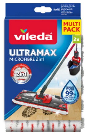 Náhrada na mop Vileda Ultramax Microfibre 2v1, bal. 2ks