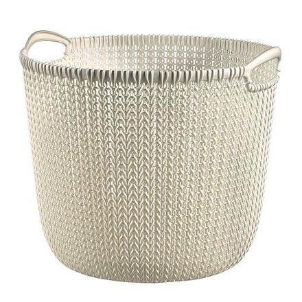 Kôš Curver® KNIT 3678, 7L biely, 24x27x23 cm, na bielizeň