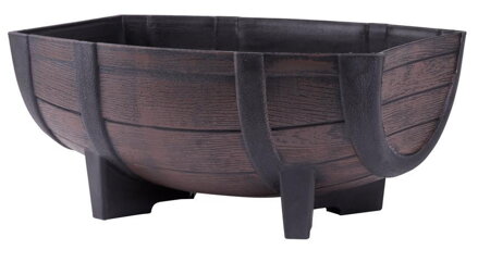 Strend Pro Kvetináč GDA Woodeff 817, teak, 41x29x19 cm, barel