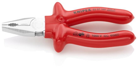 Kliešte KNIPEX 03 07 160 – 160 mm, kombinované, VDE