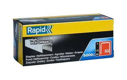 Spony do sponkovačky RAPID 53, 12 mm, 5000 ks