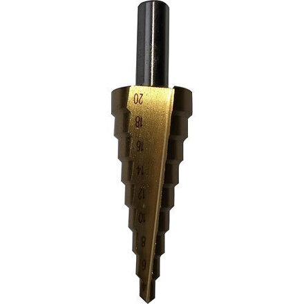 Stupňovitý vrták do kovu SD41 – 4-20 mm, TiN, HSS