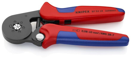 Klieste KNIPEX 97 53 14, 180 mm, 0.08-10.0mm, samostavitelne, lisovacie