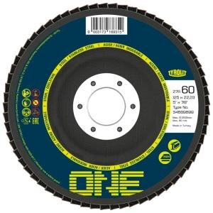 Kotuc Tyrolit ONE 125x22,23mm, ZA 60 Q-B, ocel/nerez, lamelovy, vypukly