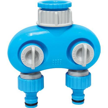 Rozbočovač na hadicu AQUACRAFT® 550259, Premium, 2-way, Dual, záhradný
