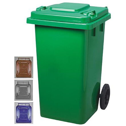 Smetná nádoba ICS GB2 120 l, plastová, hnedá, HDPE