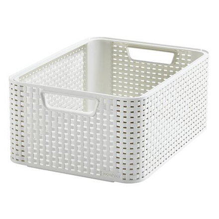 Košík Curver STYLE2 M, krémový, 38x29x17 cm