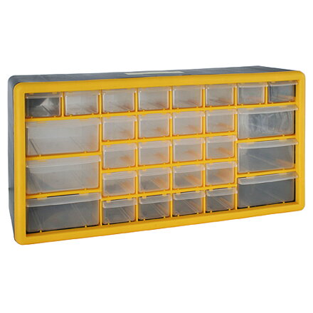 Organizér do dielne STREND PRO SBx3045-E, 30 zásuvkový, 500x160x230 mm, max. 25 kg