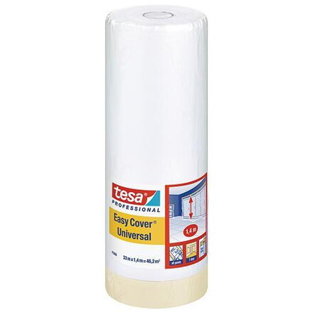 Fólia tesa Pro Easy Cover® Universal, s páskou, 1400 mm, L-33 m, transparentná