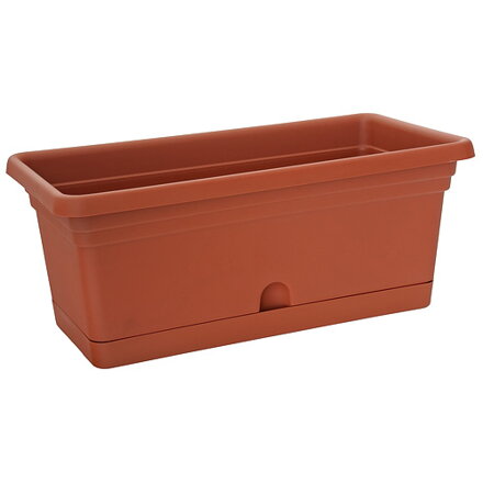 Kvetináč ICS MELISSA 40x20x16 cm, hnedý