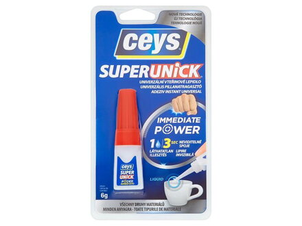 Ceys SUPERUNIC IMMEDATE POWER Lepidlo sekundové, 6 g