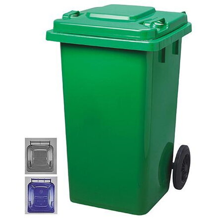 Smetná nádoba ICS GB4 240 l, plastová, šedá, HDPE