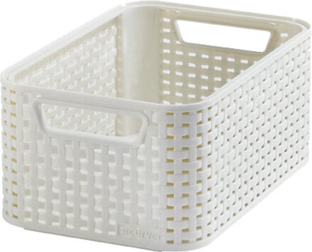 Košík Curver STYLE2 S, krémový, 28×12×19 cm