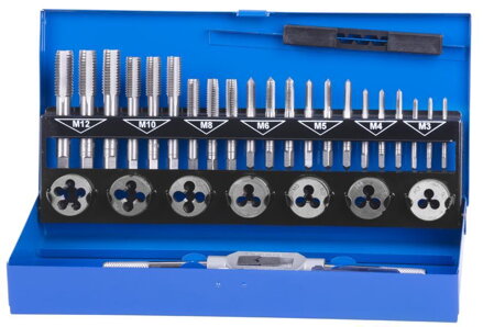 Sada závitníkov STREND PRO SX1033, HSS, 33 dielna, M3-M12