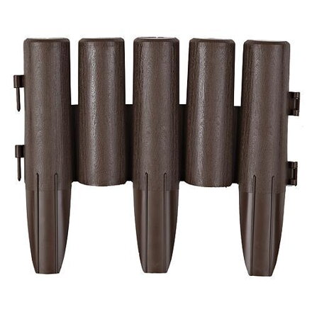 Palisáda GE037, 27x24 cm, PP, hnedá, flexi, 2,16m, bal. 8 ks