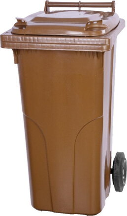 Nádoba MGB 120 lit, plast, hnedá 8014, HDPE