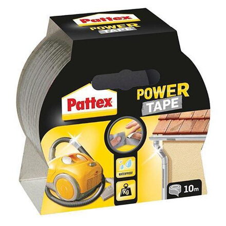 Páska Pattex Power Tape, lepiaca, 50 mm, L-10 m, strieborná