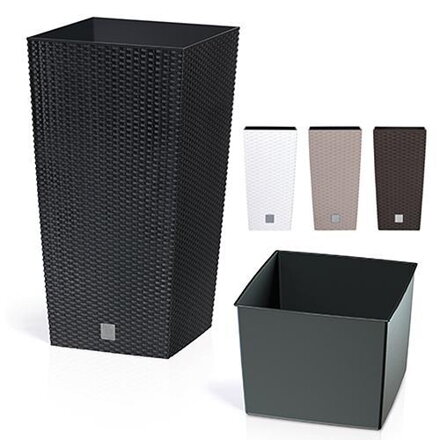 Prosperplast Kvetináč Rato Square 225, biely