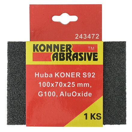 Huba KONNER P180, brúsna špongia 100x70x25 mm, AluOxide