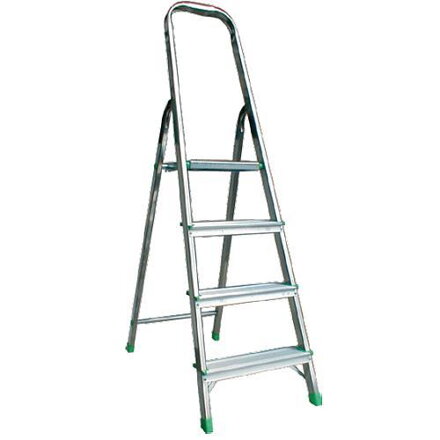 Schodíky ALVE EUROSTYL HOBBY 2915, 6-stupienkové, červené, 198 cm, 125 kg