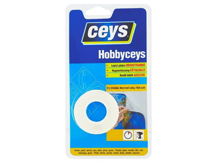Obojstranná lepiaca páska Ceys Hobbyceys, 2 m x 15 mm