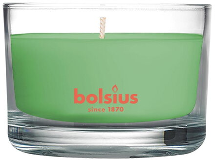 Vonná sviečka Bolsius Jar True Scents 50/80 mm, zelený čaj