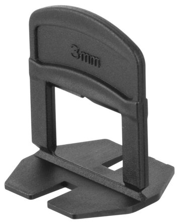 Strend Pro LS230T Medzerník nivelačný, pod obklad, 3.0 mm, bal. 300 ks, plast čierny
