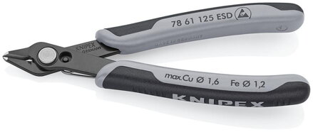 Kliešte KNIPEX 78 61 125 ESD – Štípacie, jemná mechanika