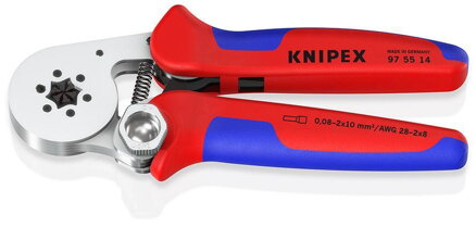 Klieste KNIPEX 97 55 14, 180 mm, 0.08-10.0mm, samostavitelne, lisovacie