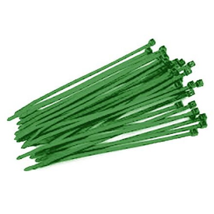 Sťahovacie pásky 200x2,5 mm, 50 ks, zelená, nylon