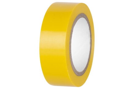 Izolačná páska žltá, 19 mm, L-10 m, PVC