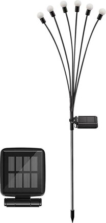 Solárna lampa Firefly 72 cm – nerezová, 6x LED