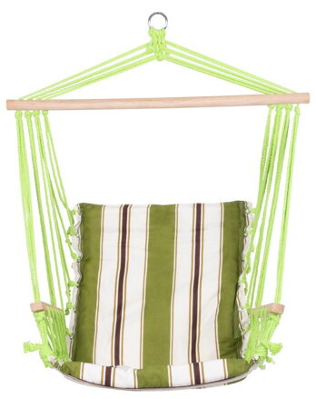ST Leisure Equipment Kreslo CRAIG, zelené, bavlna, max. 150 kg, 100x50 cm