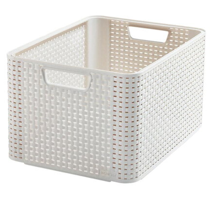 Kôš Curver STYLE L, krémový, 32.6x43.6x23 cm