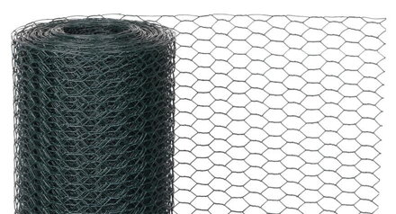 Chovateľské pletivo šesťhranné PVC 16 mm, 1,0 m, 0,9 mm